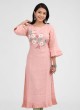 Light Pink Color Linen Fabric Kurti